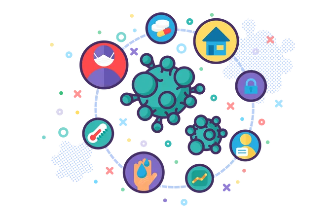 Corona Virus Prevention  Illustration