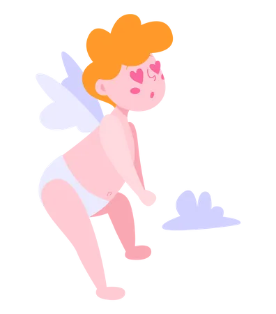 Cupid for valentine day  Illustration