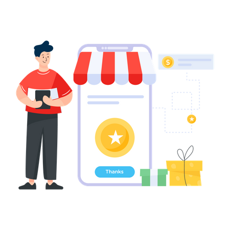 Customer Loyalty Promotion  Illustration