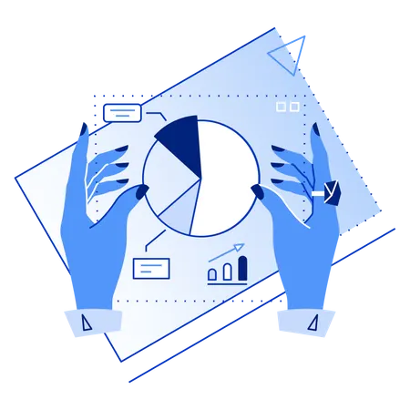 Dados de negócios  Ilustração