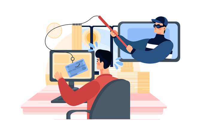 Data phishing  Illustration