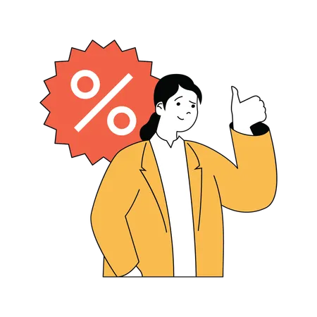 Desconto em compras  Ilustração