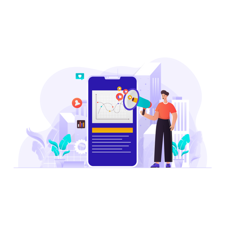 Digital Promotion  Illustration