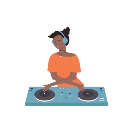 Disc jockey  Illustration