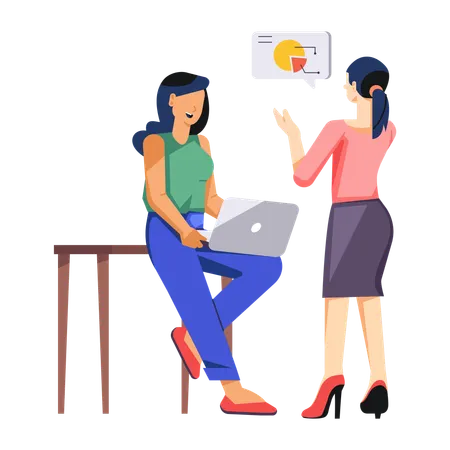 Discussion d'affaires  Illustration