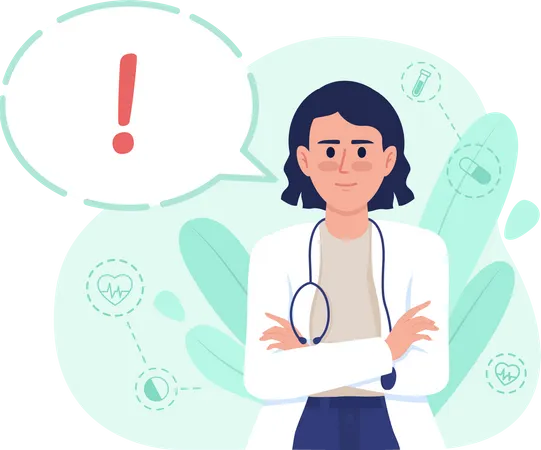 Doctor in doubt  イラスト