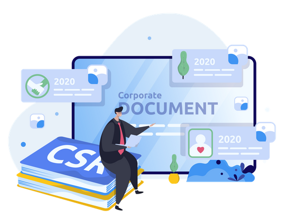 Document d'entreprise  Illustration