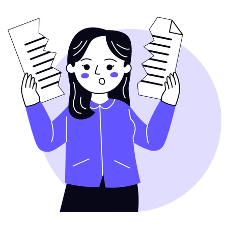 Document corrompu  Illustration