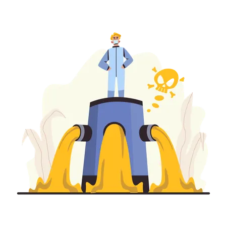 Dumping nuclear waste Illustration