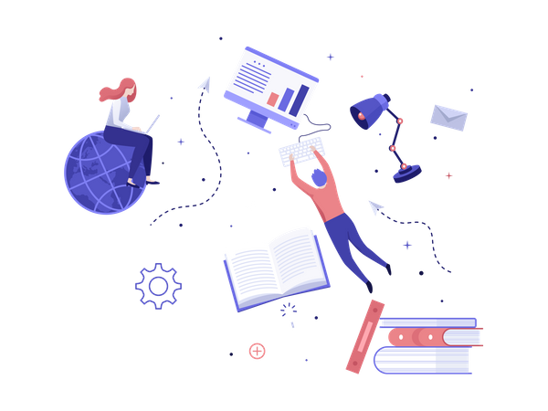 E-Learning  Illustration