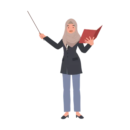 Formação de professoras muçulmanas femininas com livros  Ilustração