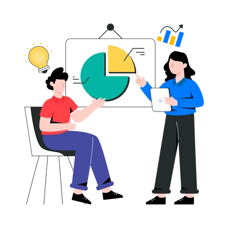 Educación de negocios  Ilustración