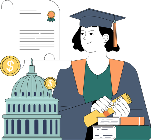 Educational loan  Illustration