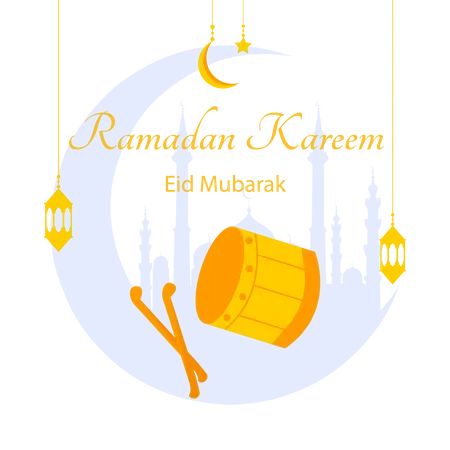 Eid Mubarak  イラスト