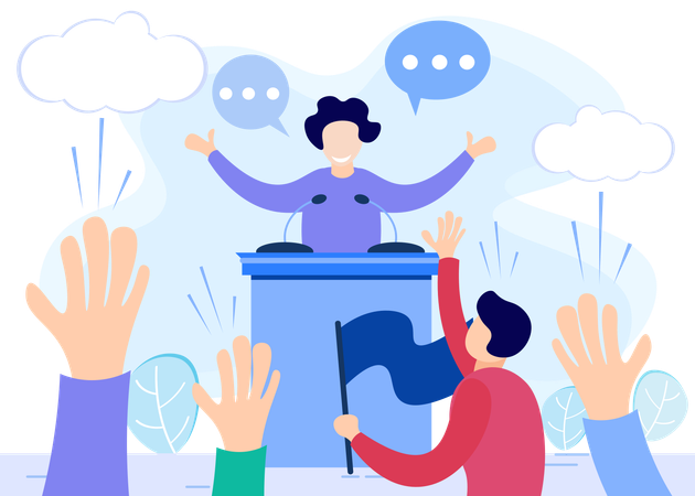 Election Campaign  Illustration