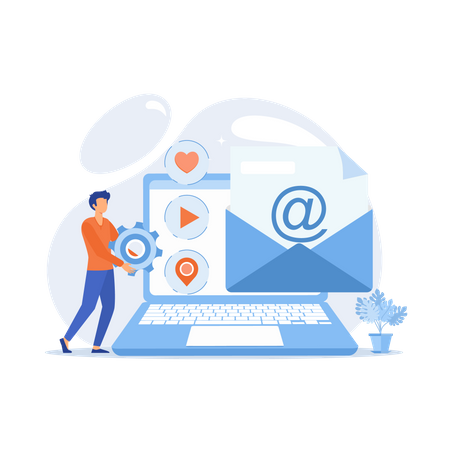 Electronic mail  일러스트레이션