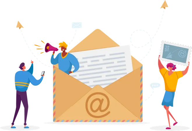Email promotion  Illustration