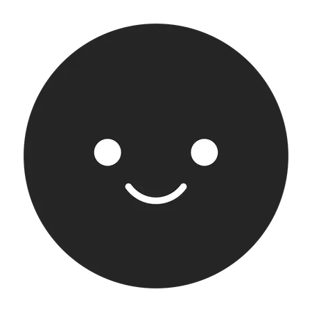 Emoticon de emoção de rosto fofo  Ilustração
