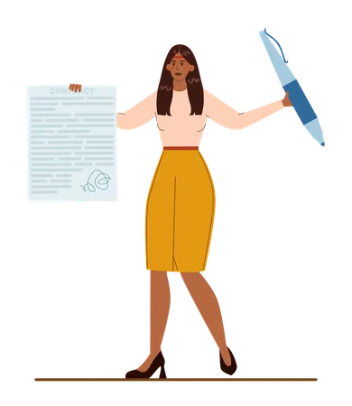 Employee overloaded with office work  Illustration