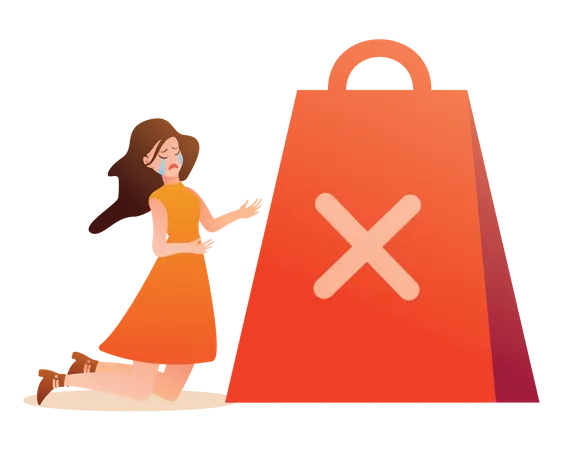 Empty bag  イラスト