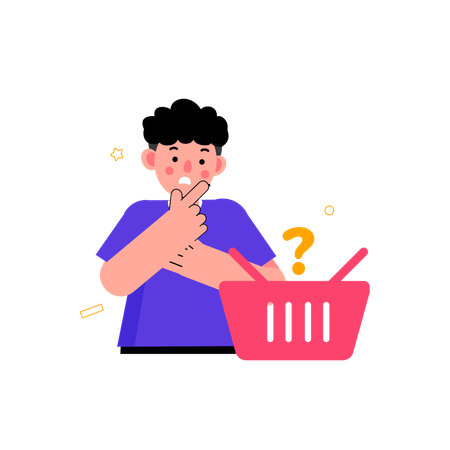 Empty Shopping Cart  イラスト