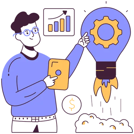 Innovation commerciale  Illustration