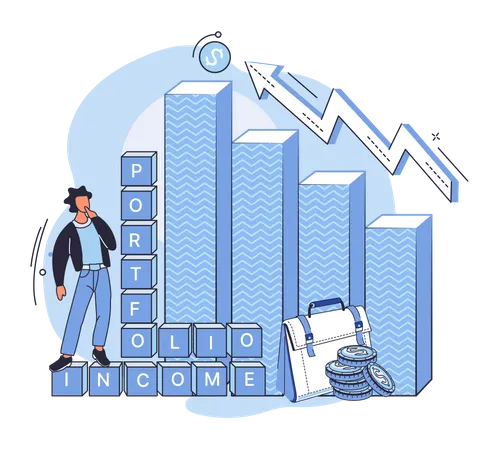 Tableau des bénéfices du portefeuille d'investissement des entreprises  Illustration