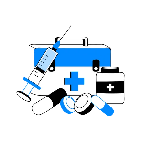 Matériel médical et médecine  Illustration