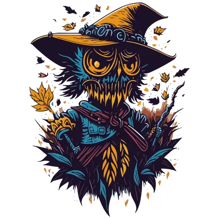 Espantalho Clipart  Ilustração