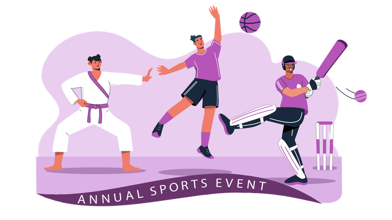 Evento esportivo acadêmico  Ilustração