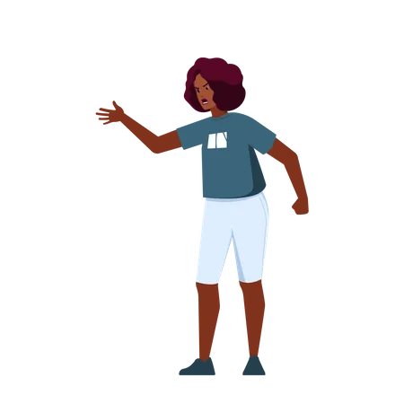 Female Shout Confrontational And Intimidating Tone  イラスト
