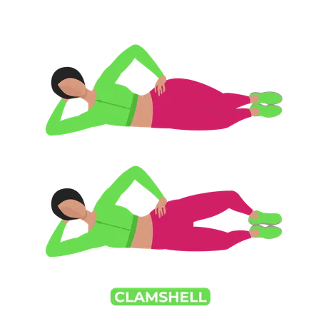 Femme faisant clapet  Illustration