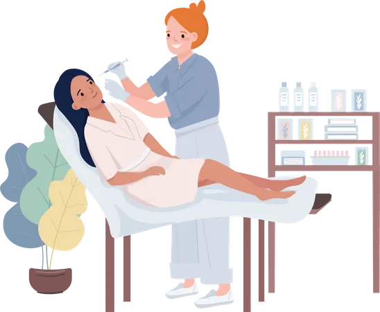 Filler injections  Illustration
