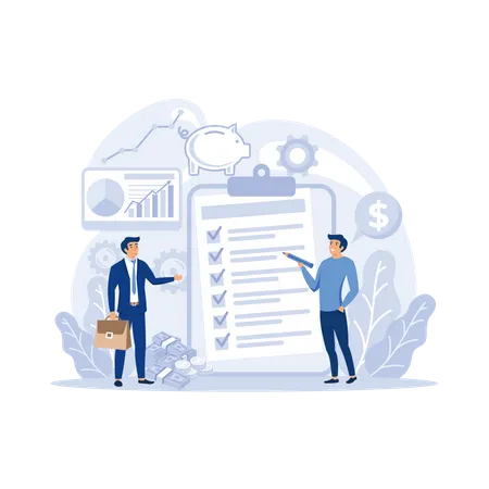 Finance management Illustration