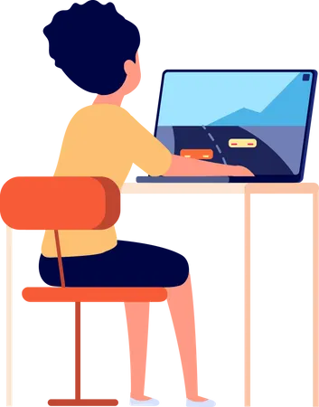 Game addiction  Illustration