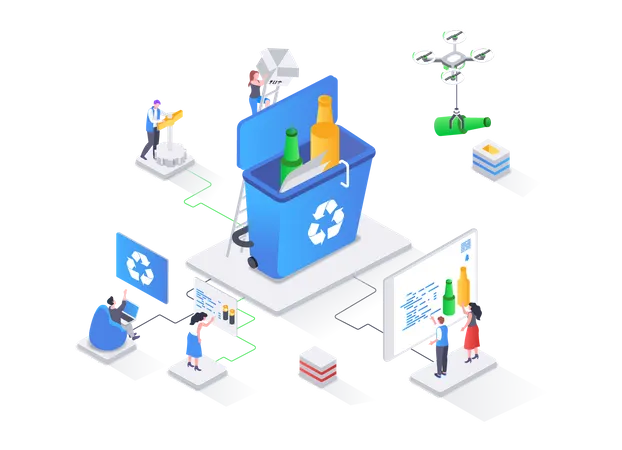 La gestion des déchets  Illustration