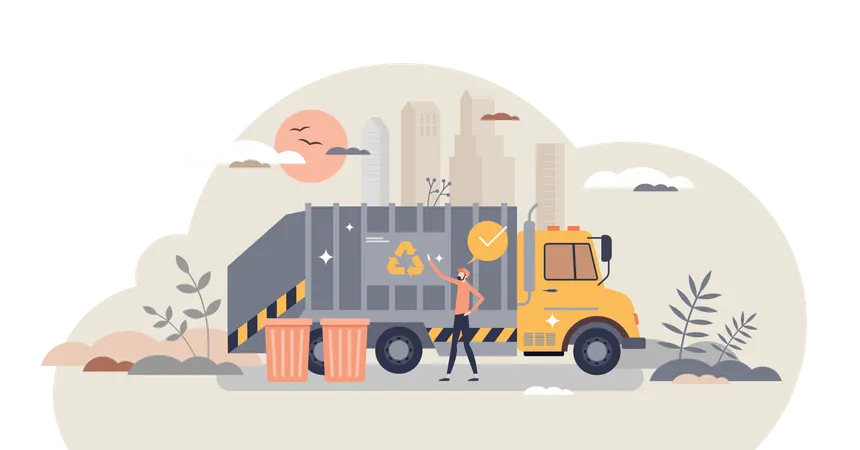 La gestion des déchets  Illustration