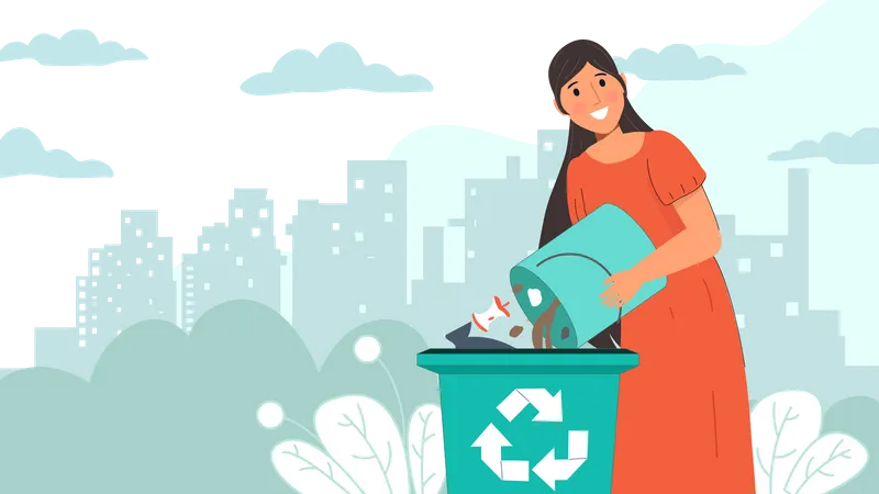 La gestion des déchets  Illustration