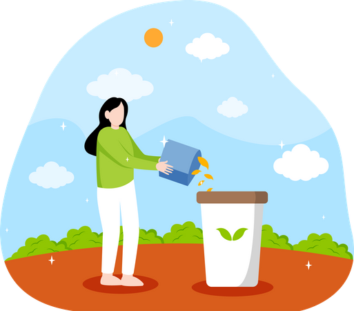 La gestion des déchets  Illustration