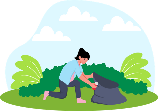 La gestion des déchets  Illustration