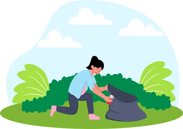 La gestion des déchets  Illustration
