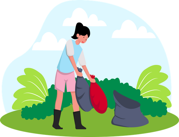 La gestion des déchets  Illustration