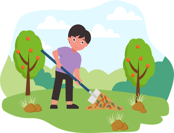 La gestion des déchets  Illustration
