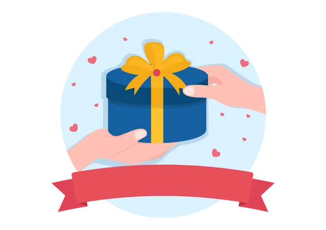 Give gifts on Givingtuesday  Illustration