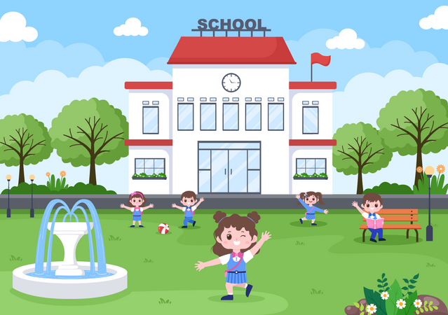Going To School  Illustration
