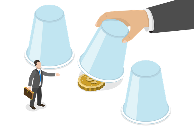 Golpe de investimento empresarial  Ilustração