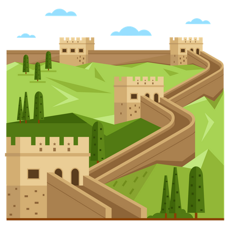La Grande Muraille de Chine  Illustration