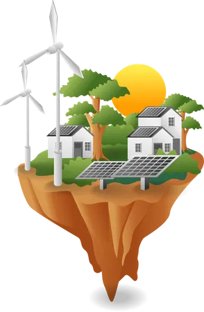 Green energy  Illustration