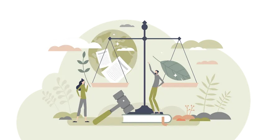 Green policy as governmental environment strategy  Illustration