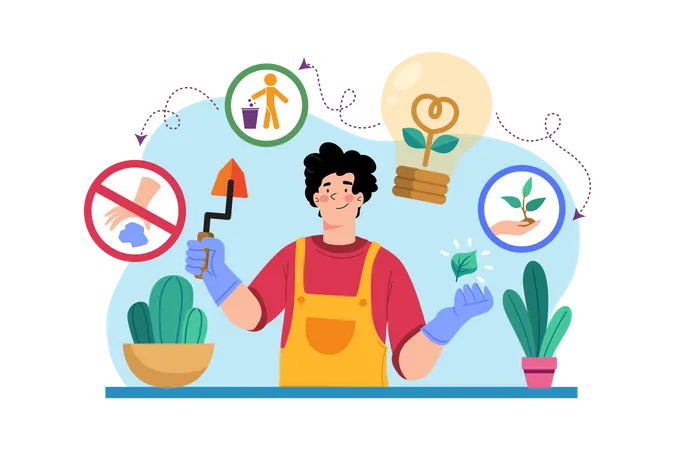 Green Thinking  Illustration